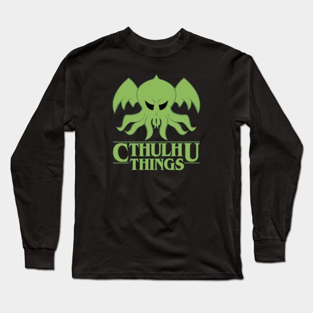 Cthulhu Parody Long Sleeve T-Shirt by jemarone